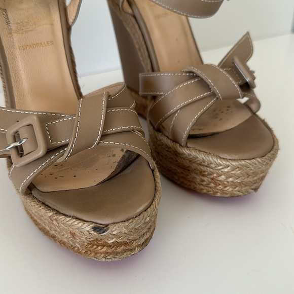 COPY - Christian Louboutin espadrille wedge size 38 - Picture 5 of 8